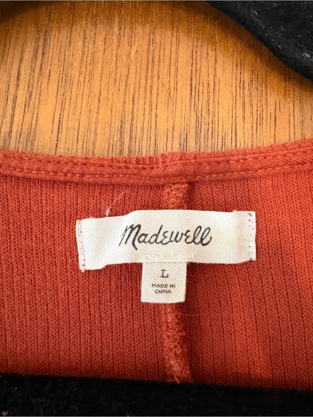 Madewell - Rust Wrap Romper - L